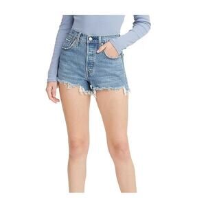 Levi's 501 Original High-Rise Cut-Off Jean Shorts Size 27 Cheeky Daisy Dukes